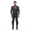 Dainese LAGUNA SECA 5 2PCS kombinéza černá/fluo-červená vel.64